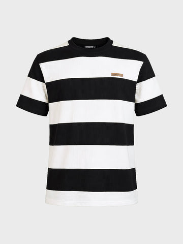 Men's Black Relaxed Fit Solid Casual T-Shirts