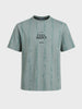 Men's Green Relaxed Fit Printed Casual T-Shirts