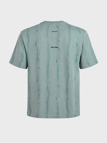 Men's Green Relaxed Fit Printed Casual T-Shirts