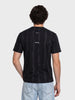 Men's Black Relaxed Fit Printed Casual T-Shirts