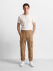 Men's Brown Loose Tapered Fit Solid Casual Joggers