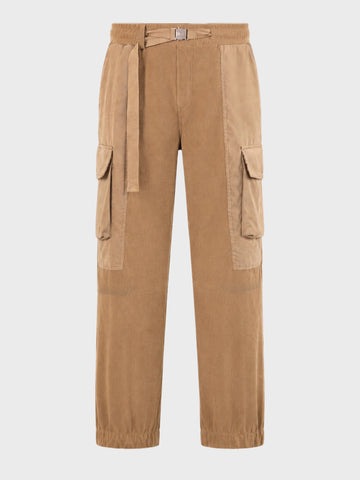 Men's Brown Loose Tapered Fit Solid Casual Joggers