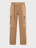 Men's Brown Loose Tapered Fit Solid Casual Joggers