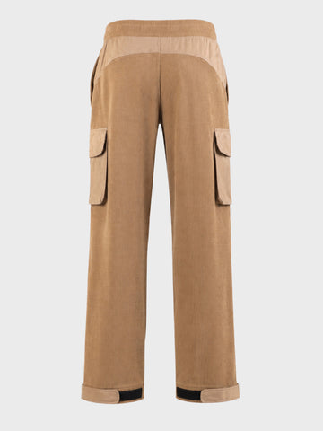 Men's Brown Loose Tapered Fit Solid Casual Joggers