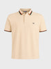 Men's Beige Regular Fit Solid Casual Polo T-Shirts