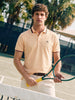 Men's Beige Regular Fit Solid Casual Polo T-Shirts