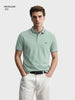 Men's Green Regular Fit Solid Casual Polo T-Shirts