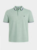 Men's Green Regular Fit Solid Casual Polo T-Shirts
