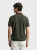 Men's Olive Regular Fit Solid Casual Polo T-Shirts