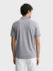 Men's Grey Regular Fit Solid Casual Polo T-Shirts