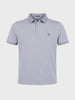 Men's Grey Regular Fit Solid Casual Polo T-Shirts