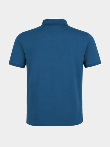 Men's Teal Regular Fit Solid Casual Polo T-Shirts