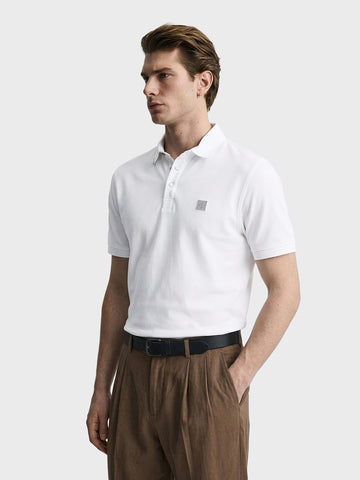 Men's White Regular Fit Solid Casual T-Shirts