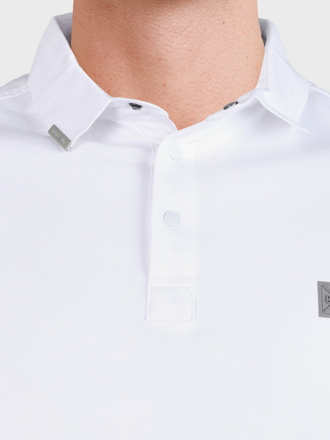 Men's White Regular Fit Solid Casual T-Shirts