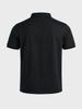 Men's Black Regular Fit Solid Casual Polo T-Shirts