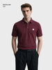 Men's Maroon Regular Fit Solid Casual T-Shirts