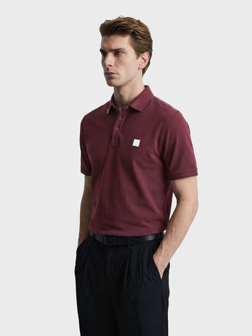 Men's Maroon Regular Fit Solid Casual T-Shirts