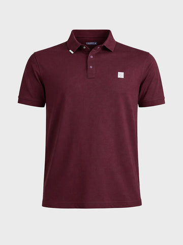 Men's Maroon Regular Fit Solid Casual T-Shirts