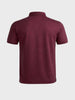 Men's Maroon Regular Fit Solid Casual T-Shirts