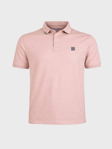 Men's Pink Regular Fit Printed Casual T-Shirt