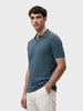 Men's Blue Regular Fit Solid Casual Polo T-Shirts