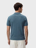 Men's Blue Regular Fit Solid Casual Polo T-Shirts