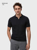Men's Black Regular Fit Solid Casual Polo T-Shirts