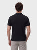 Men's Black Regular Fit Solid Casual Polo T-Shirts