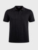 Men's Black Regular Fit Solid Casual Polo T-Shirts