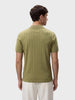 Men's Green Regular Fit Solid Casual Polo T-Shirts