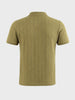 Men's Green Regular Fit Solid Casual Polo T-Shirts