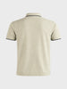 Men's Green Regular Fit Embroidered Casual T-Shirts