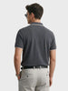 Men's Grey Regular Fit Embroidered Casual T-Shirts