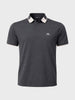 Men's Grey Regular Fit Embroidered Casual T-Shirts