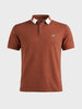 Men's Rust Regular Fit Embroidered Casual T-Shirts