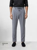 Men's Grey Regular Fit Solid Casual Trousers