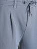 Men's Grey Regular Fit Solid Casual Trousers