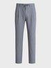 Men's Grey Regular Fit Solid Casual Trousers