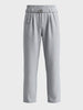Men's Grey Relaxed Straight Fit Solid Casual Trousers