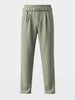 Men's Olive Relaxed Staright Fit Solid Casual Trousers