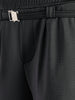 Men's Black Relaxed Staright Fit Solid Casual Trousers