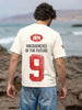 Men's Cream Relaxed Fit Printed Casual T-Shirt