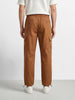 Men's Brown Relaxed Fit Solid Utility Cargo