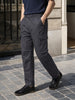 Men's Grey Relaxed Fit Solid Utility Cargo
