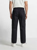 Men's Black Relaxed Fit Solid Utility Cargo