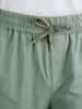 Men's Green Relaxed Fit Solid Utility Cargo