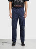 Men's Blue Relaxed Fit Solid Utility Cargo
