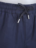 Men's Blue Relaxed Fit Solid Utility Cargo