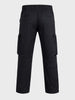Men's Black Relaxed Fit Solid Utility Cargo