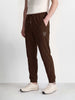 Men's Brown Relaxed Fit Solid Casual Joggers